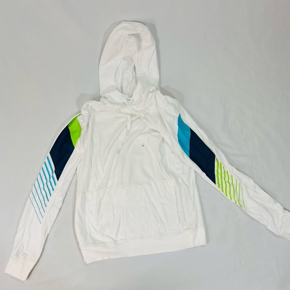 NEW ~ Men's American Eagle Active Flex Hoodie T-Shirt WHITE SIZE SMALL